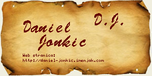 Daniel Jonkić vizit kartica